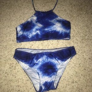 Blue tie dye bikini 👙👙
